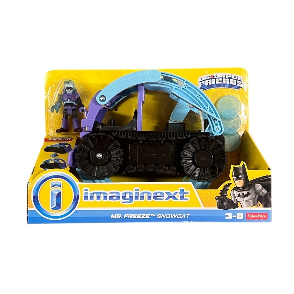 Imaginext DC Super Friends Mr. Freeze Snowcat Fisher-Price New